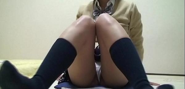  Japanese Schoolgirl Hikaru Open-wide Leg Panties